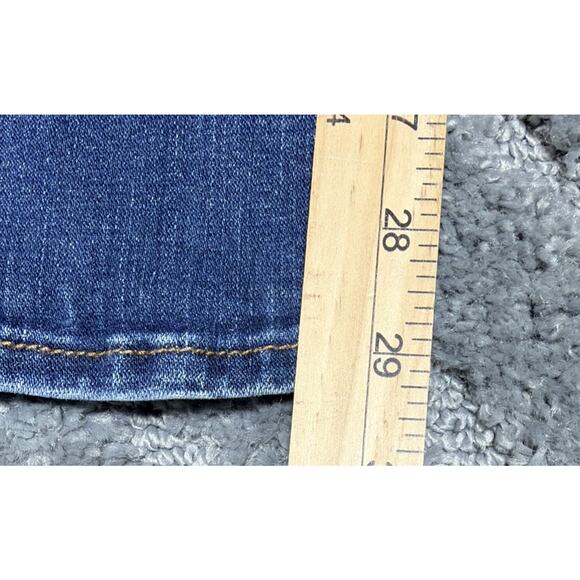 American Eagle Women's Jeans 8 Short Stretch Kick Boot Blue Low Rise Denim 29x29 - Picture 7 of 8